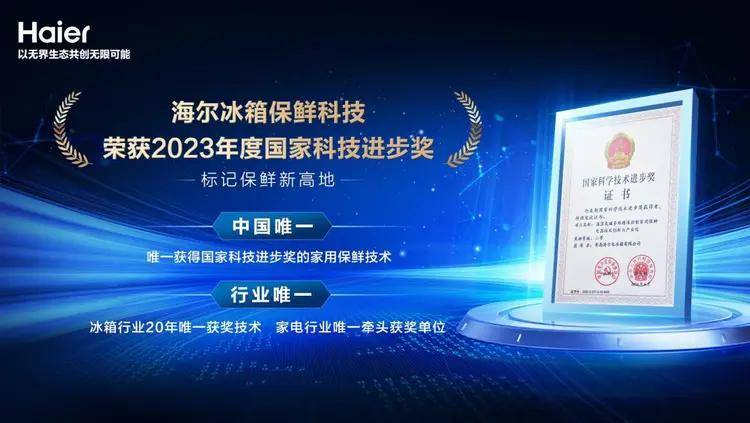 7连冠！海尔冰箱再创新纪录ayx爱游戏app全球专利(图1)